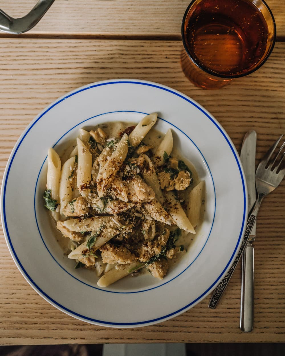 Annoskuva reseptille soijasuikale-vuohenputkipasta