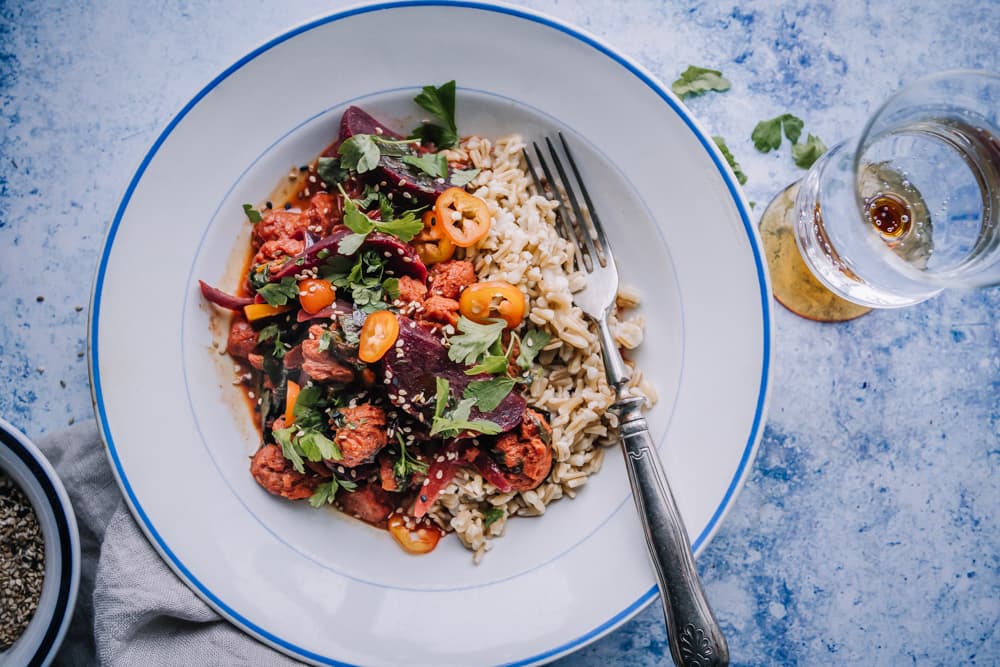 Annoskuva reseptille punajuuri-soijasuikalecurry