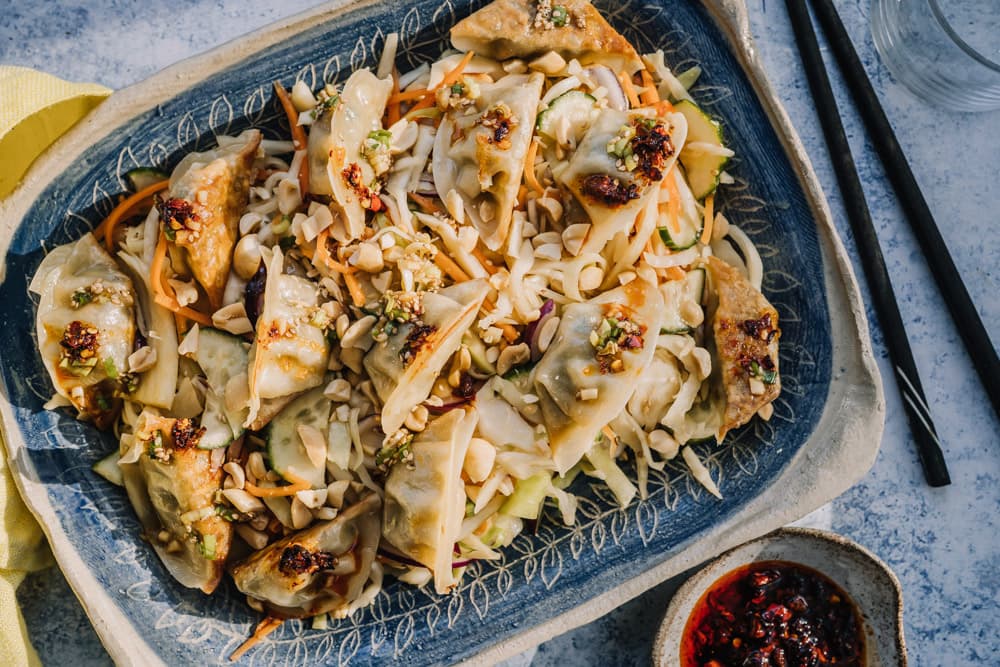 Annoskuva reseptille dumplingsalaatti