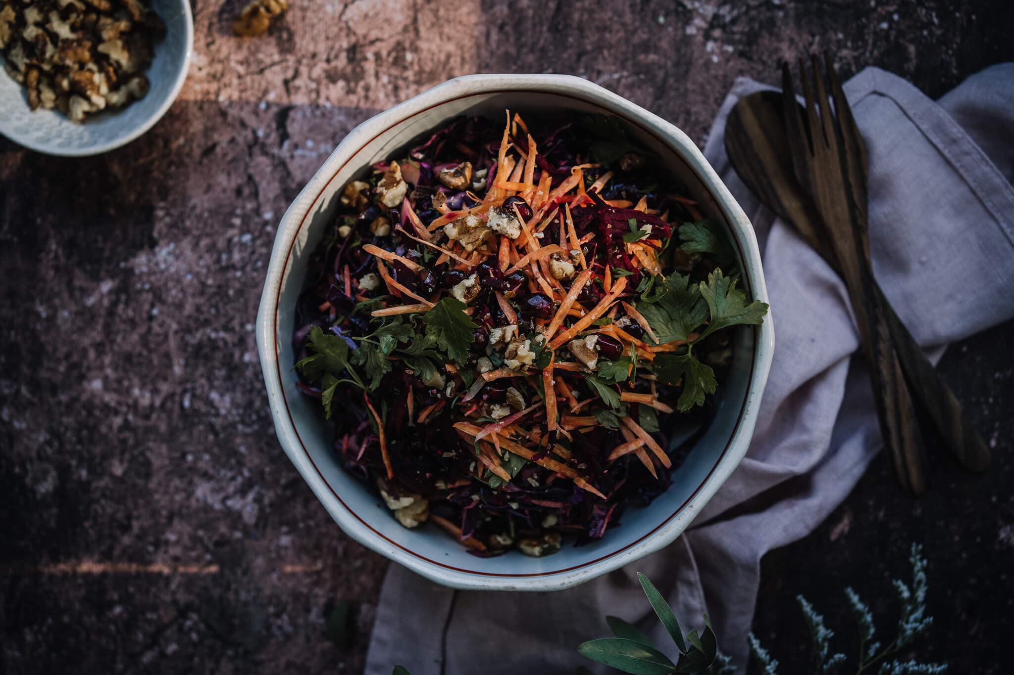 Annoskuva reseptistä punakaalislaw taatelivinegretillä kategorialle resepti