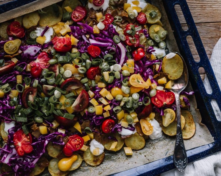 Annoskuva reseptistä curry-perunanachot kategorialle resepti