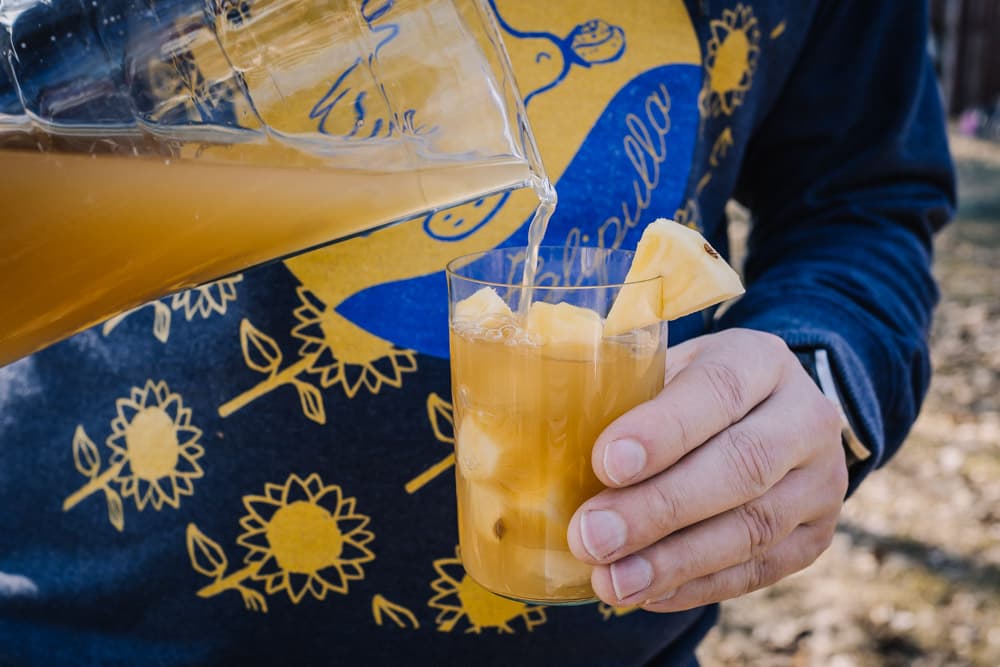 Annoskuva reseptistä ananas-inkiväärijäätee kategorialle juomat