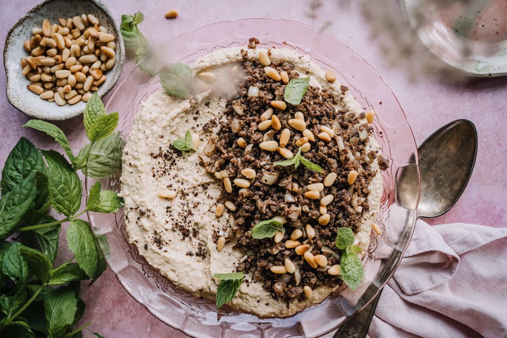 Annoskuva reseptistä hummus bil lahme kategorialle alkuruoat
