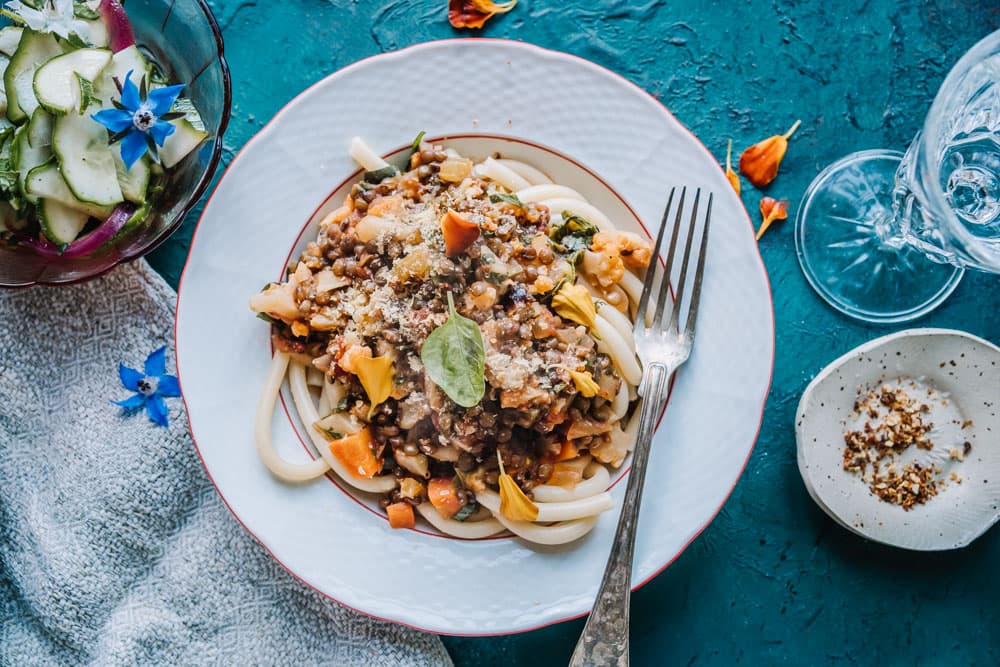 Annoskuva reseptistä kukkakaali-linssibolognese kategorialle pasta