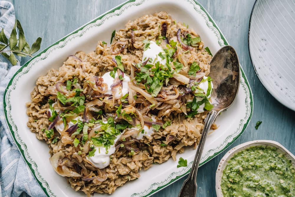 Annoskuva reseptistä mujadara kategorialle pääruoka