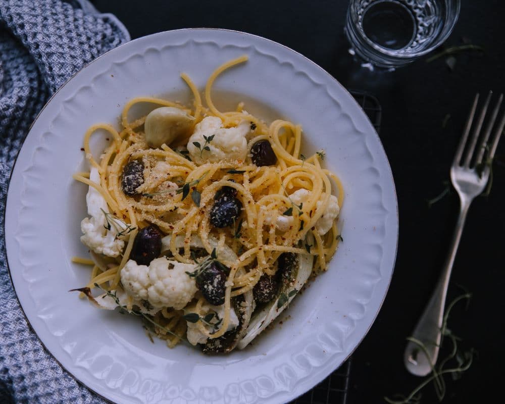 Annoskuva reseptistä paahdettu kukkakaalipasta kategorialle pasta