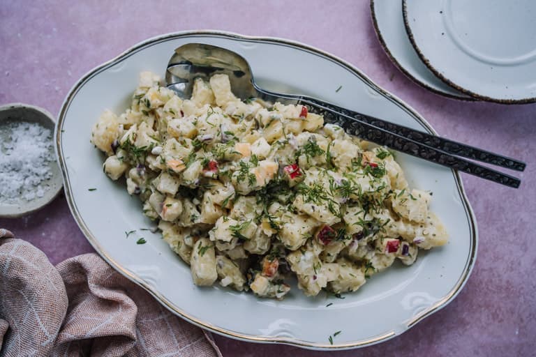 Annoskuva reseptistä perinteinen perunasalaatti kategorialle salaatit