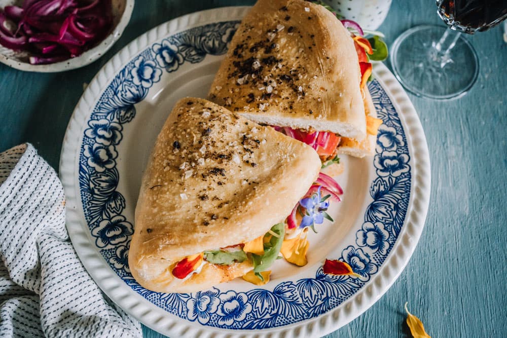 Annoskuva reseptistä pizza sandwich soijarouheella kategorialle suolaiset leivonnaiset