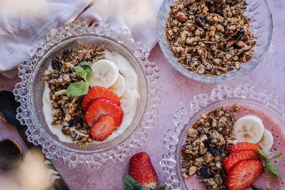 Annoskuva reseptistä proteiinigranola kategorialle aamupalat