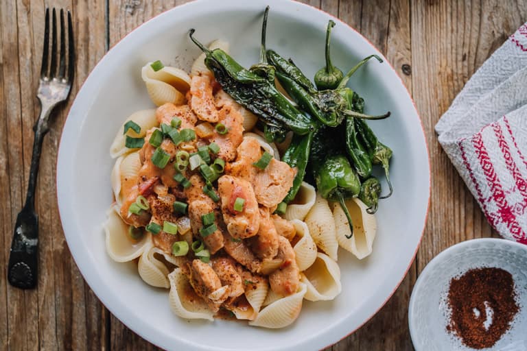 Annoskuva reseptistä soijasuikalepaprikash kategorialle pasta