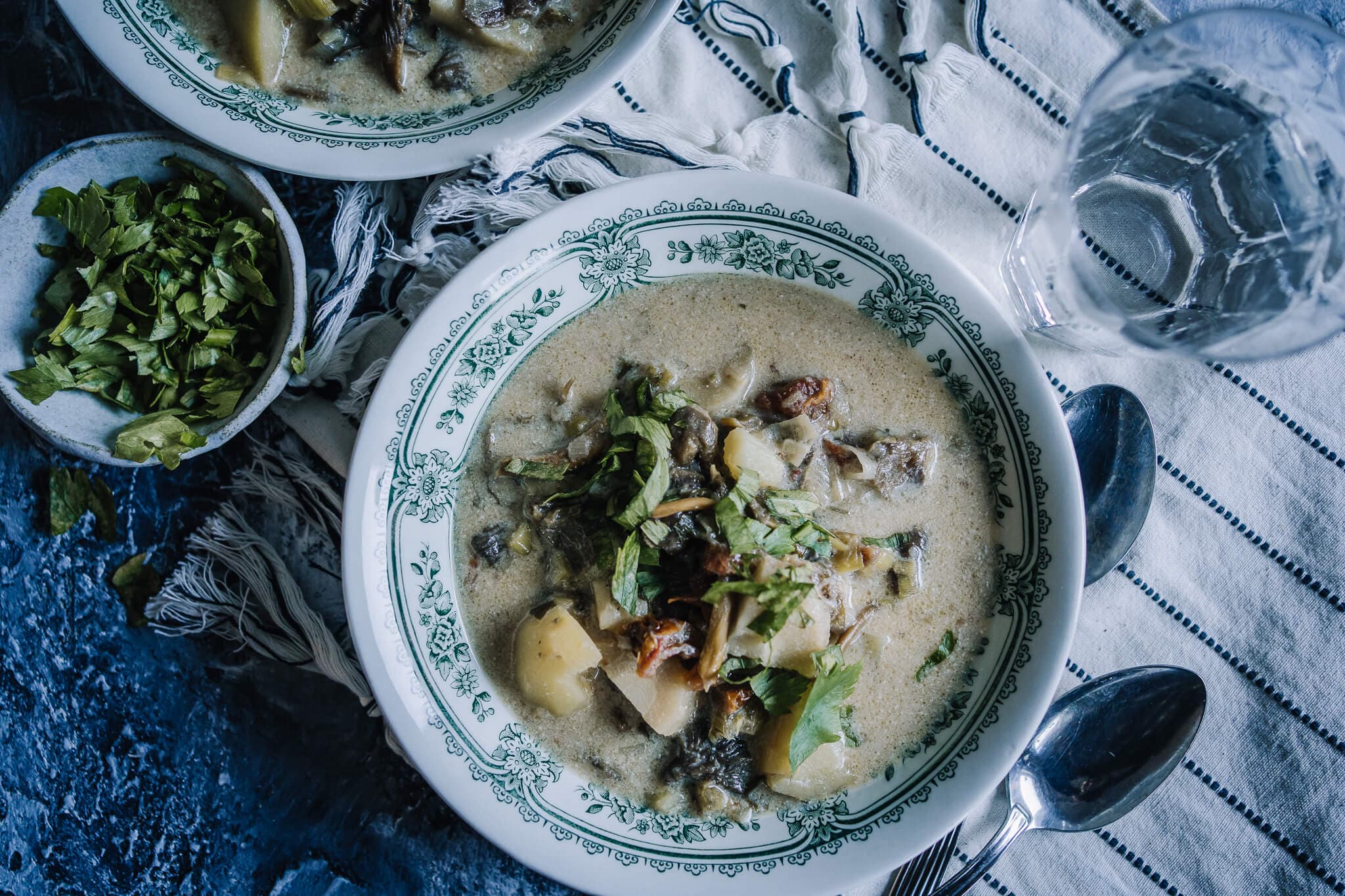 Annoskuva reseptistä suppilovahvero-chowder kategorialle resepti