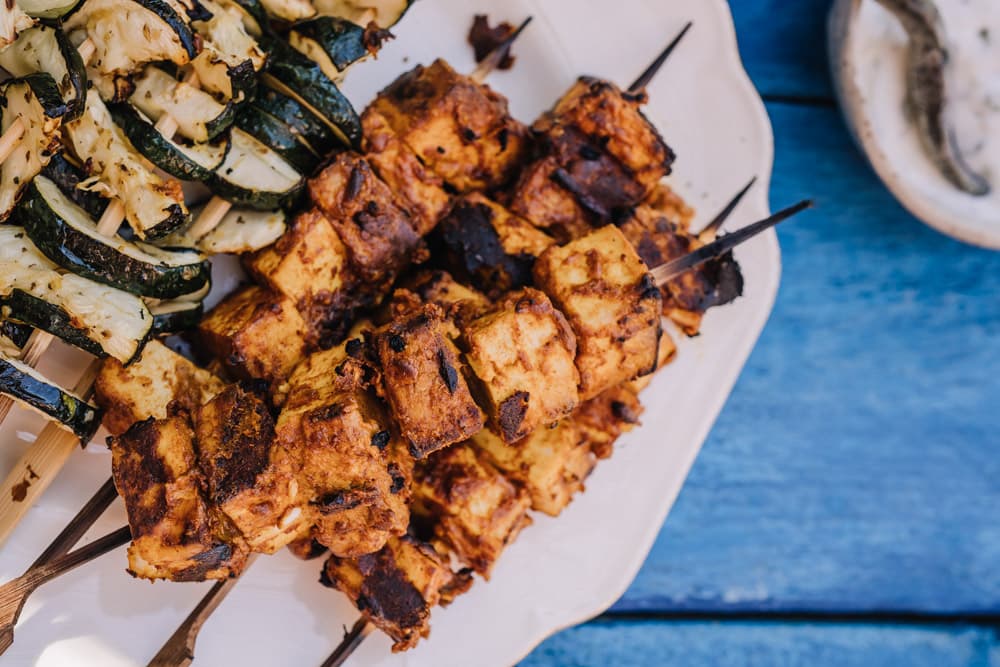 Annoskuva reseptistä Tandoori-tofuvartaat kategorialle resepti