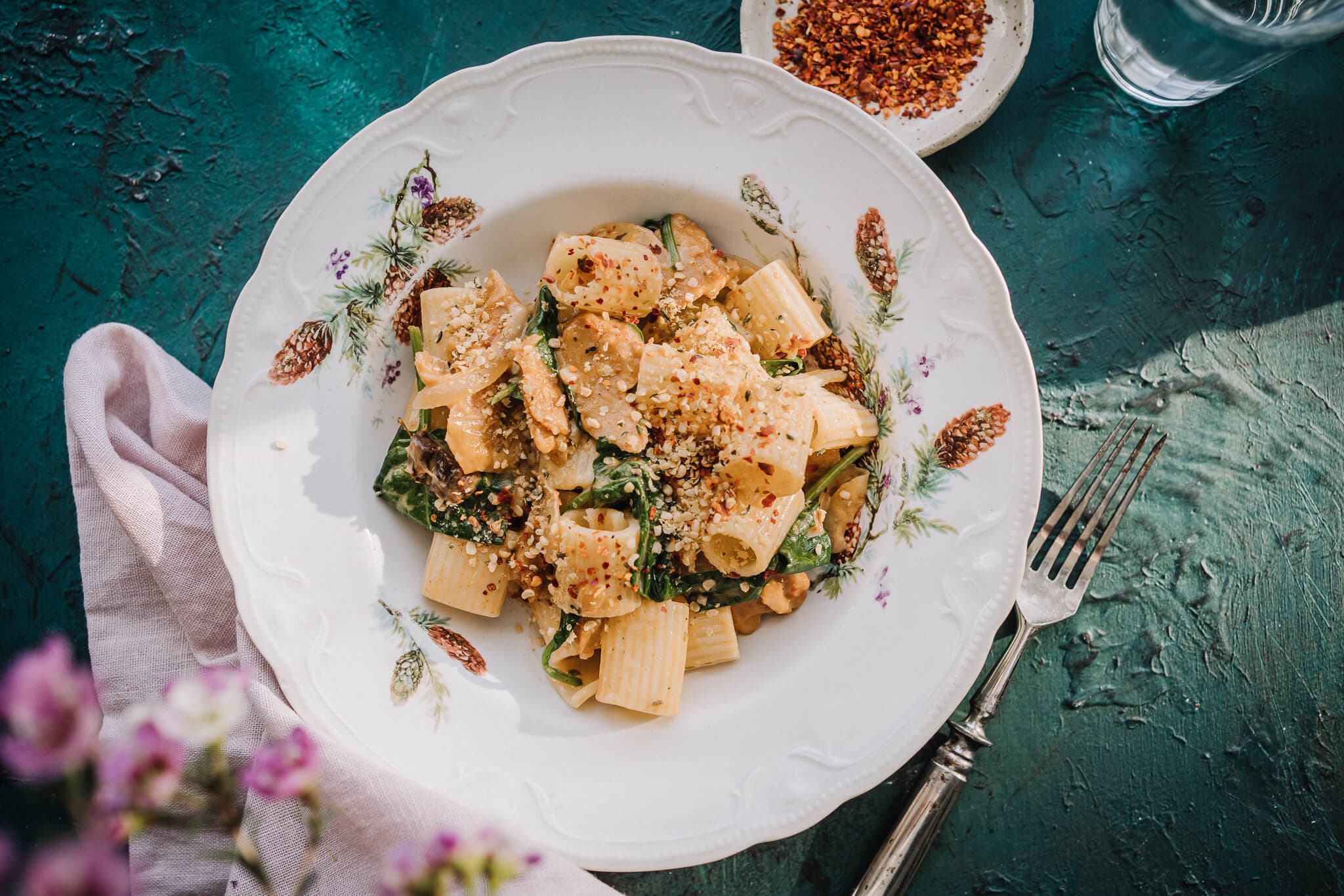 Annoskuva reseptistä vegekana-pinaattipasta kategorialle resepti